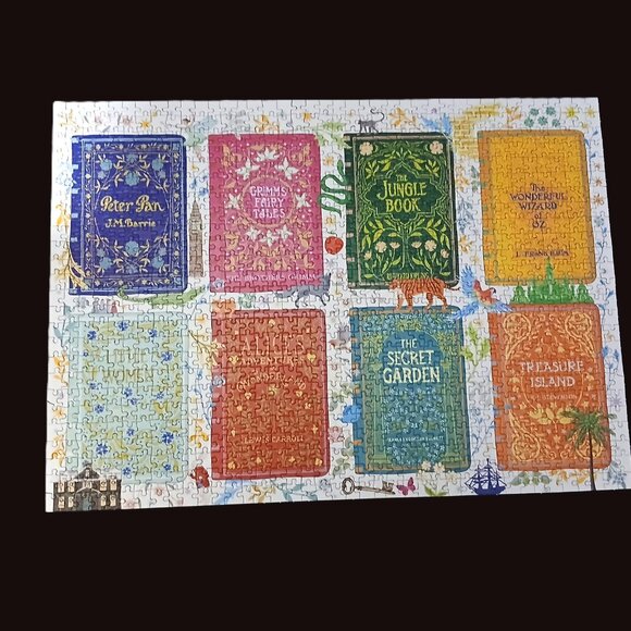 Gibsons Classic Book Covers Jigsaw Puzzle, 1000 Pieces - Picture 2 of 4